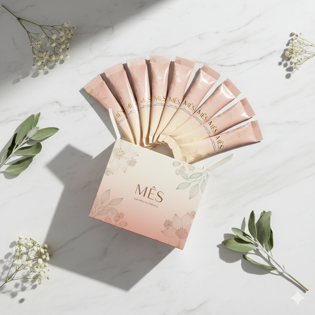 MÊS caixa e sachets