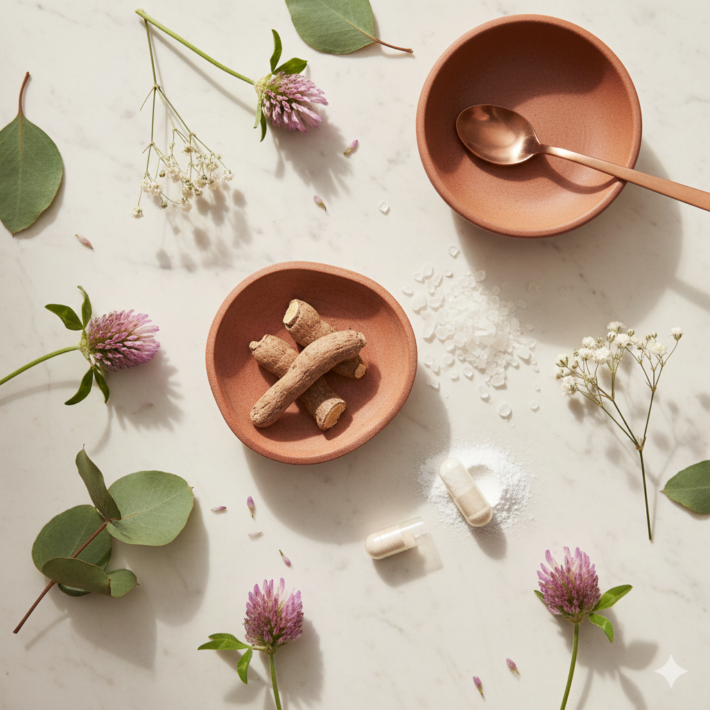 Ingredientes naturais do MÊS